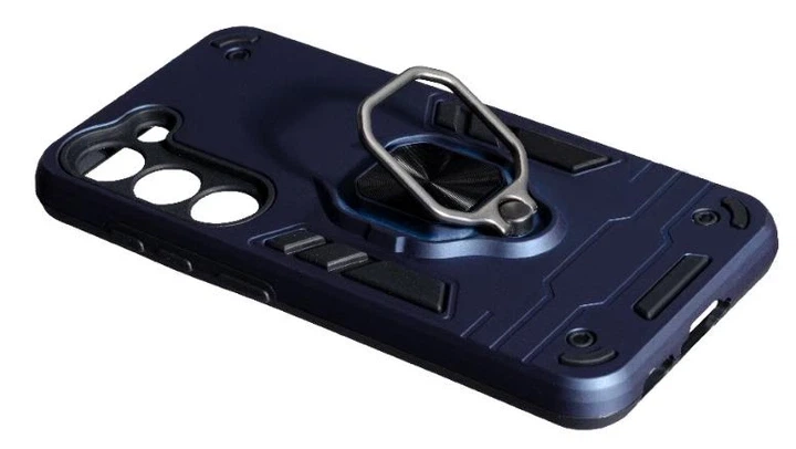 Захисний чохол COLORWAY AntiShock з магнітним кільцем для Samsung Galaxy A34 синій - Фото 2 Захисний чохол COLORWAY AntiShock з магнітним кільцем для Samsung Galaxy A34 синій - зображення 2