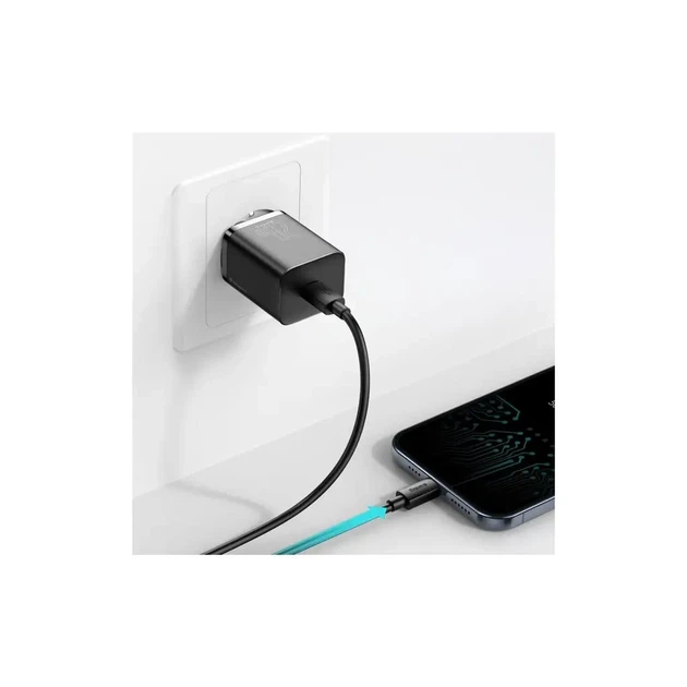 Мережевий зарядний пристрій BASEUS Type-C 20W Чорний (CCSUP-B01) - зображення 5
