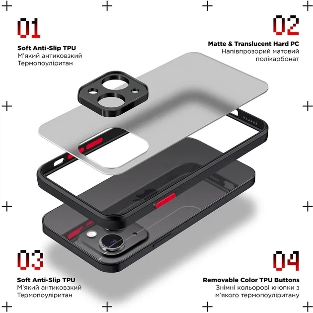 Чохол COLORWAY TPU AntiShock для Motorola G24 Power Clear (CW-CTASMG24P) - Фото 4 Чохол COLORWAY TPU AntiShock для Motorola G24 Power Clear (CW-CTASMG24P) - зображення 4