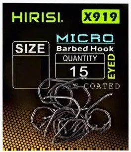Гачки риболовні Hirisi Micro X919 15шт. №6 - Фото 2 Гачки риболовні Hirisi Micro X919 15шт. №6 - зображення 2