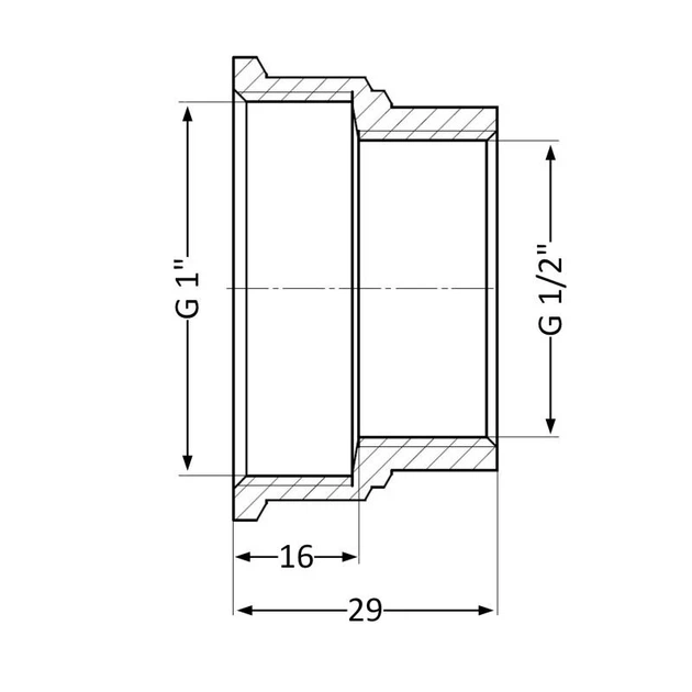 Муфта Thermo Alliance Standart 1/2"х1" ВР SD4051525 - зображення 2