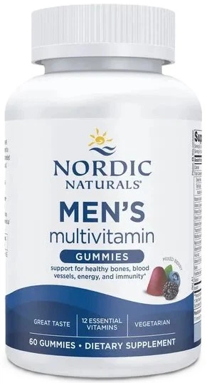 Kompleks witaminowy dla mężczyzn Nordic Naturals Men's Multivitamin Gummies 60 żelek Jagody (768990301001) - obraz 1