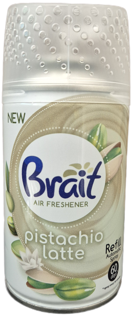 Освежитель воздуха Brait Pistachio Latte сменный баллон 250 мл - Фото 1 Освежитель воздуха Brait Pistachio Latte сменный баллон 250 мл - изображение 1