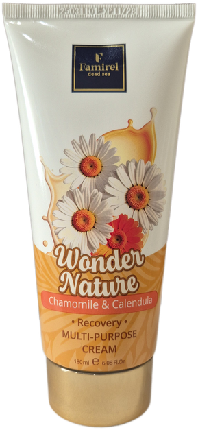 Универсальный крем для лица и тела Famirel Wonder Nature Ромашка и Календула 180 мл - Фото 1 Универсальный крем для лица и тела Famirel Wonder Nature Ромашка и Календула 180 мл - изображение 1