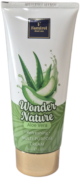 Універсальний крем для обличчя і тіла Famirel Wonder Nature Алое Вера 180 мл - Фото 1 Універсальний крем для обличчя і тіла Famirel Wonder Nature Алое Вера 180 мл - зображення 1