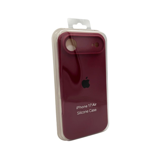 Захисний чохол-накладка Silicone Full Case AA Camera Protect для Apple iPhone 17 Air Maroon (FullAAi17A-35) - Фото 3 Захисний чохол-накладка Silicone Full Case AA Camera Protect для Apple iPhone 17 Air Maroon (FullAAi17A-35) - зображення 3