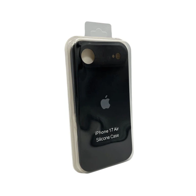 Захисний чохол-накладка Silicone Full Case AA Camera Protect для Apple iPhone 17 Air Black (FullAAi17A-14) - зображення 3