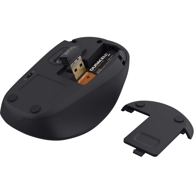 Мышка Trust Yvi+ Silent Wireless/Bluetooth Dark Blue (25514) - Фото 4 Мышка Trust Yvi+ Silent Wireless/Bluetooth Dark Blue (25514) - изображение 4