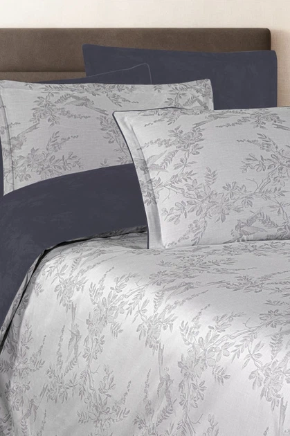 Постільна білизна La Romano Mona Premium Satin 300TC 200×220см Merida Grey - зображення 6