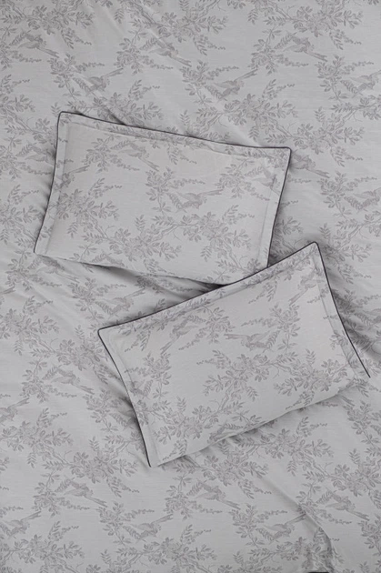 Постільна білизна La Romano Mona Premium Satin 300TC 200×220см Merida Grey - зображення 7