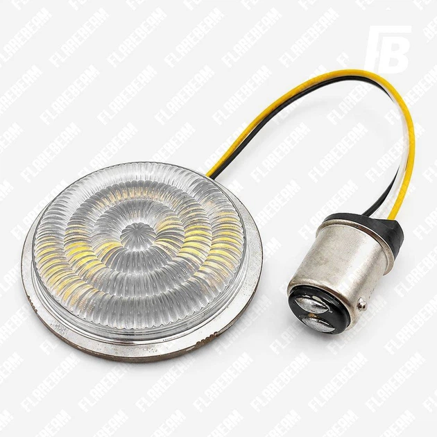 Фонари 2IN-07 для мотоциклов Harley-Davidson светодиодные (LED) Ø2 дюйма 2 шт. (белый + оранжевый) - изображение 3