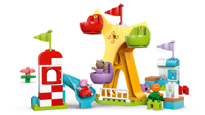 Конструктор LEGO DUPLO Peppa Pig Ярмарка развлечений 53 детали (10453) - Фото 2 Конструктор LEGO DUPLO Peppa Pig Ярмарка развлечений 53 детали (10453) - изображение 2