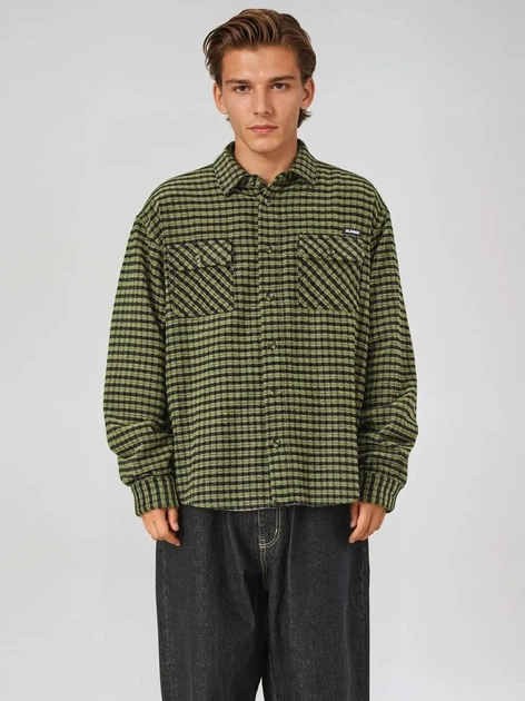 Koszula męska w kratę XLARGE 201253014001-10 S Zielona (800070350316) - obraz 3