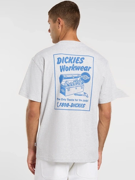 Футболка бавовняна довга чоловіча Dickies DK0A8853A281 XL Сіра (800070354527) - зображення 2