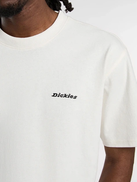 Футболка бавовняна довга чоловіча Dickies DK0A89ENECR1 S Біла (800070354678) - зображення 4