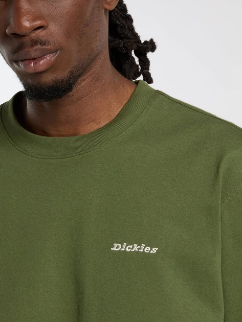 Футболка бавовняна довга чоловіча Dickies DK0A89ENK721 XL Зелена (800070354675) - зображення 4