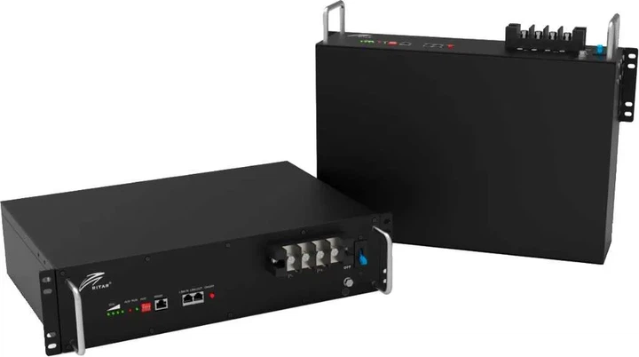 Аккумуляторная батарея Ritar LiFePO4 25,6V 100Ah 2560Wh BMS100@8S для монтажа в стойку - изображение 2