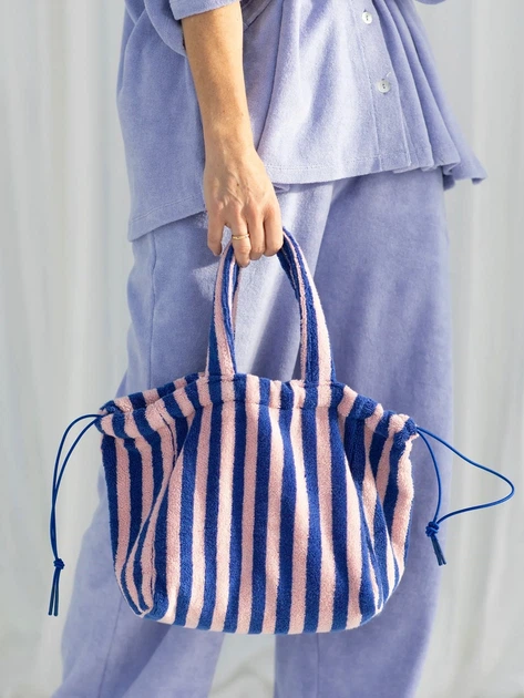 Сумка жіноча тканинна середня Bongusta BON97-009 Синій/Рожевий (800070348339) - зображення 2