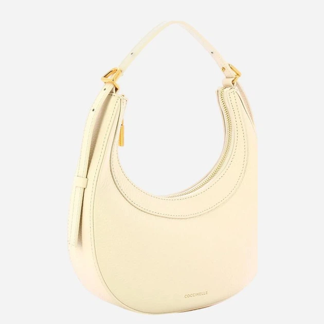 Сумка крос-боді через плече жіноча з натуральної шкіри маленька Coccinelle E5PIP530101-N17 Молочна (800070354229) - зображення 3
