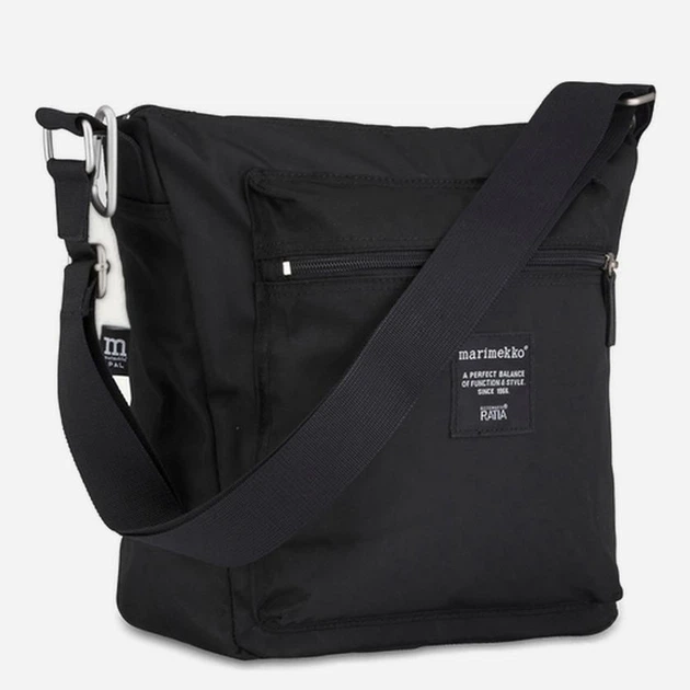 Сумка крос-боді через плече тканинна маленька Marimekko 26991999 Чорна (800070078143) - зображення 3