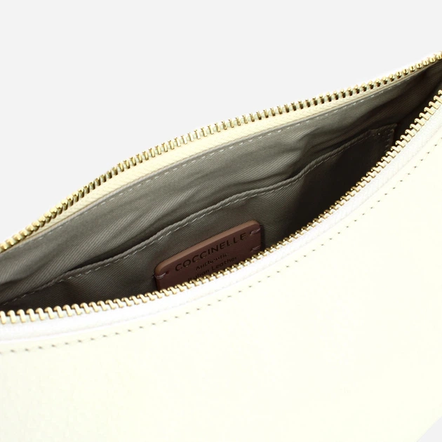 Torebka crossbody damska skórzana Coccinelle E5U8K530101-N17 Biała (800070354239) - obraz 4