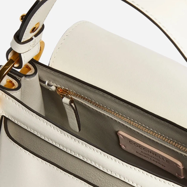 Torebka crossbody damska skórzana Coccinelle E1SSK180201-N17 Biała (800070354180) - obraz 3