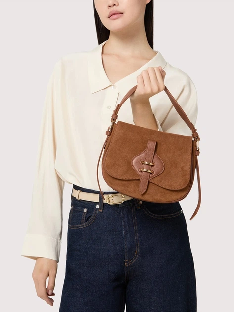 Torebka crossbody damska skórzana Coccinelle E1U7H180201-W11 Brązowa (800070354213) - obraz 2