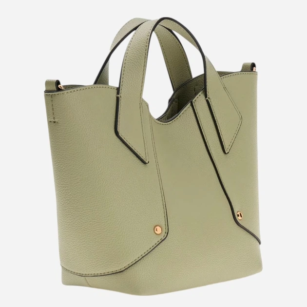 Сумка крос-боді через плече жіноча зі штучної шкіри середня Guess HWBG9914750-SAG Світло-оливкова (800070352374) - зображення 4