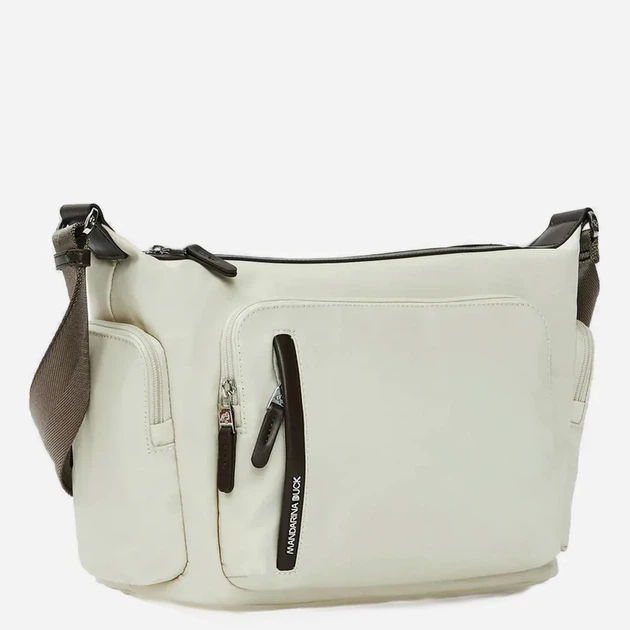 Torebka crossbody damska materiałowa Mandarina Duck P10VCT56-591 Biała (800070357777) - obraz 3