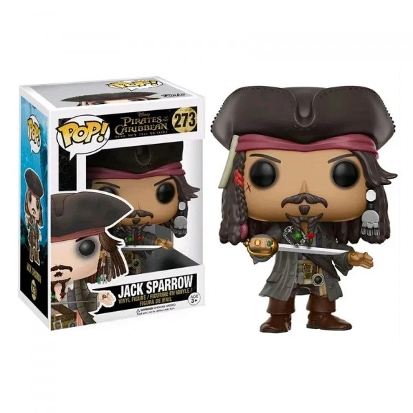 Фігурка Фанко Поп Джек Горобець Jack Sparrow №273 Пірати Карибського моря Pirates of the Caribbean Funko Pop 10 см - Фото 1 Фігурка Фанко Поп Джек Горобець Jack Sparrow №273 Пірати Карибського моря Pirates of the Caribbean Funko Pop 10 см - зображення 1