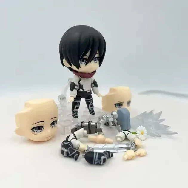 Аниме фигурка нендороид Атака титанов Микаса Аккерман 2001 Nendoroid Attack on Titan подвижная 10 см - изображение 7