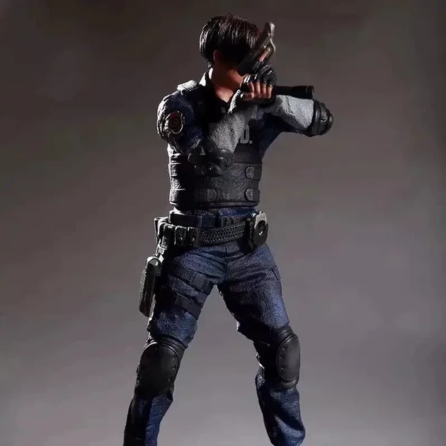 Коллекционная фигурка Леон Скотт Кеннеди Leon S. Kennedy Resident Evil 2 Обитель зла 32 см - изображение 6