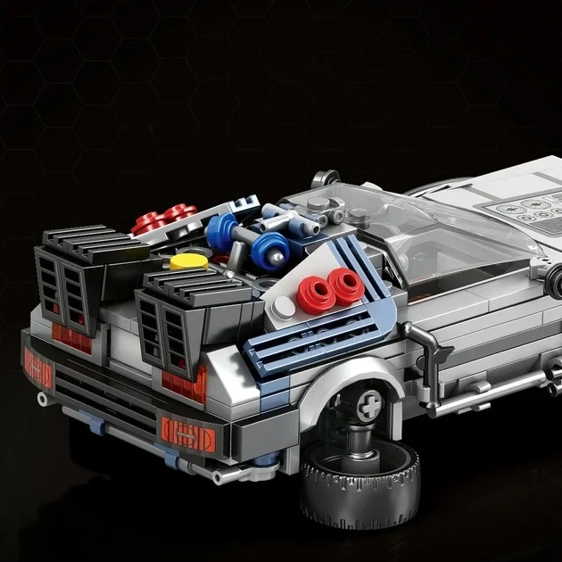 Конструктор Reobrix DeLorean ДеЛориан DMC12 "Назад в будущее" 405 деталей коллекционная модель в подарочной коробке - изображение 5