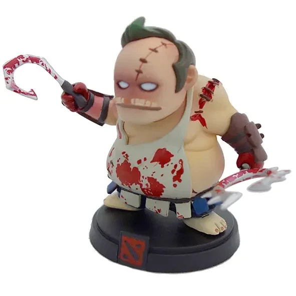 Коллекционная фигурка Пудж Pudge 9 см с подставкой герой Дота Dota 2 в детализированом исполнении - изображение 3