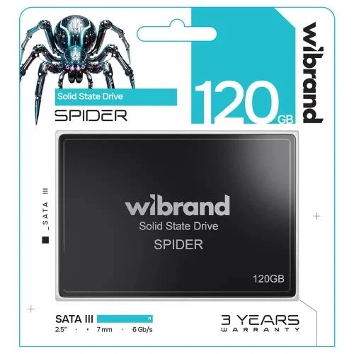 Твердотільний накопичувач SSD 128Gb, Wibrand Caiman, SATA3, 2.5" (WI2.5SSD/CA128GBST) - зображення 4