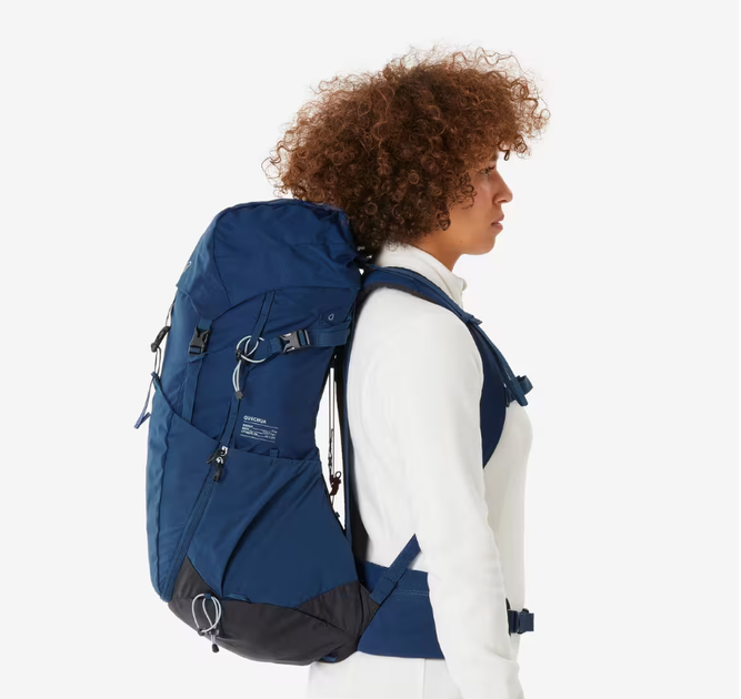 Туристичний Рюкзак QUECHUA MH500 38л 62см x 30см x 31см Синій Сумісні з Питною Системою - зображення 9