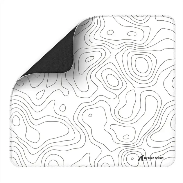 Игровой коврик Attack Shark CM02 / 40*45 см / White - Фото 1 Игровой коврик Attack Shark CM02 / 40*45 см / White - изображение 1