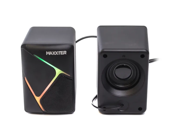 Акустическая система Maxxter CSP-U004RGB, 6 Вт, USB, RGB, черная, уценка (мятая упаковка) - Фото 5 Акустическая система Maxxter CSP-U004RGB, 6 Вт, USB, RGB, черная, уценка (мятая упаковка) - изображение 5