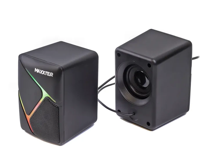 Акустическая система Maxxter CSP-U004RGB, 6 Вт, USB, RGB, черная, уценка (мятая упаковка) - Фото 2 Акустическая система Maxxter CSP-U004RGB, 6 Вт, USB, RGB, черная, уценка (мятая упаковка) - изображение 2