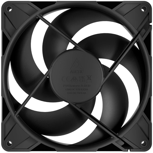 Вентилятор Arctic P14 PRO REVERSE 3-pack Black (ACFAN00330A) - зображення 3