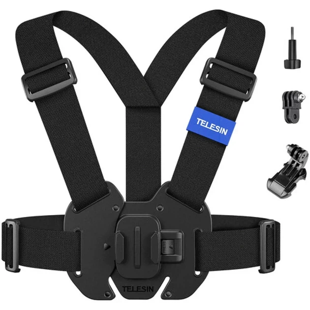 Крепление на грудь Chest Strap v2 Telesin GP-UCS-001 для экшн камер GoPro, DJI, Insta360, SJCAM и смартфонов - изображение 5
