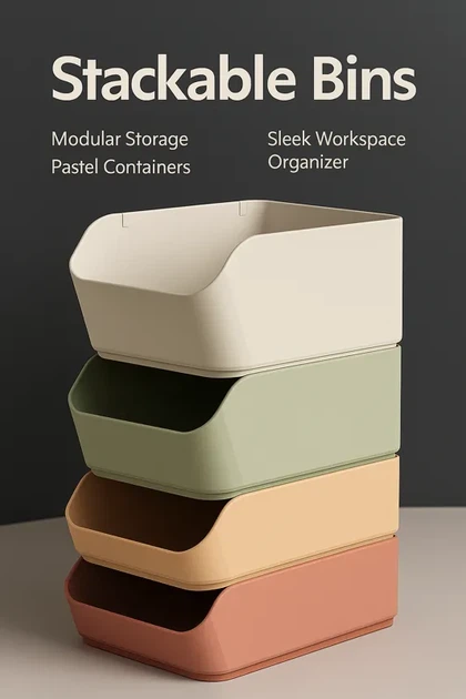 Модульні органайзери для зберігання (stackable), 1 секція - зображення 3
