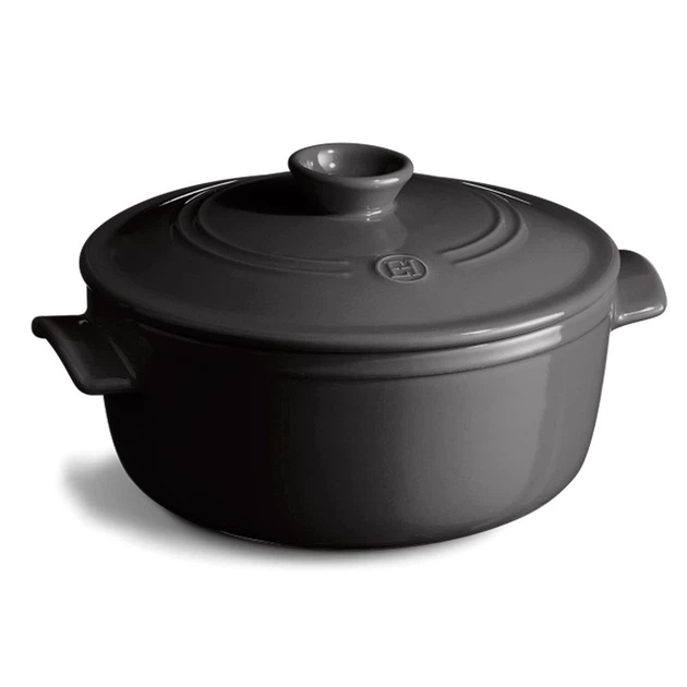 Кастрюля с крышкой керамическая Emile Henry Cookware 5.3 л черный 794553 (08700213) - Фото 1 Кастрюля с крышкой керамическая Emile Henry Cookware 5.3 л черный 794553 (08700213) - изображение 1