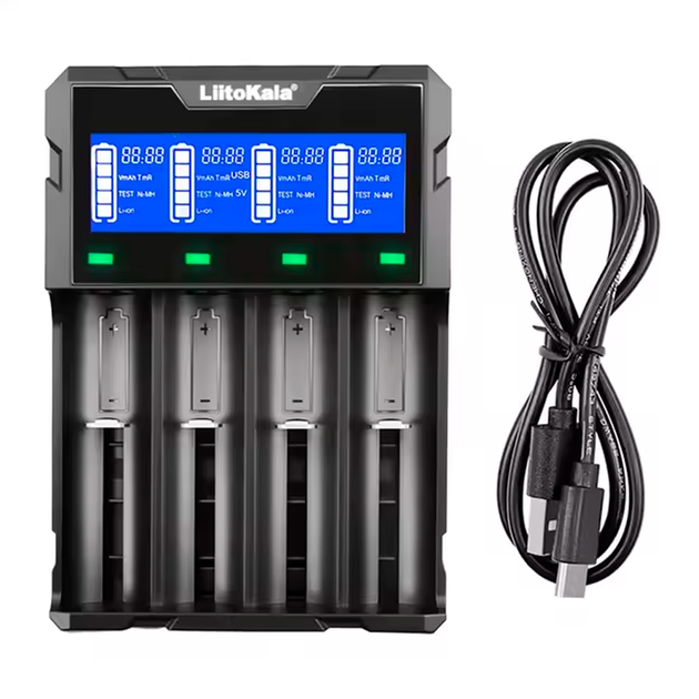 Зарядний пристрій LiitoKala Lii-K4, Power Bank, 18650, 26650, 21700, 26700, AA - Фото 2 Зарядний пристрій LiitoKala Lii-K4, Power Bank, 18650, 26650, 21700, 26700, AA - зображення 2