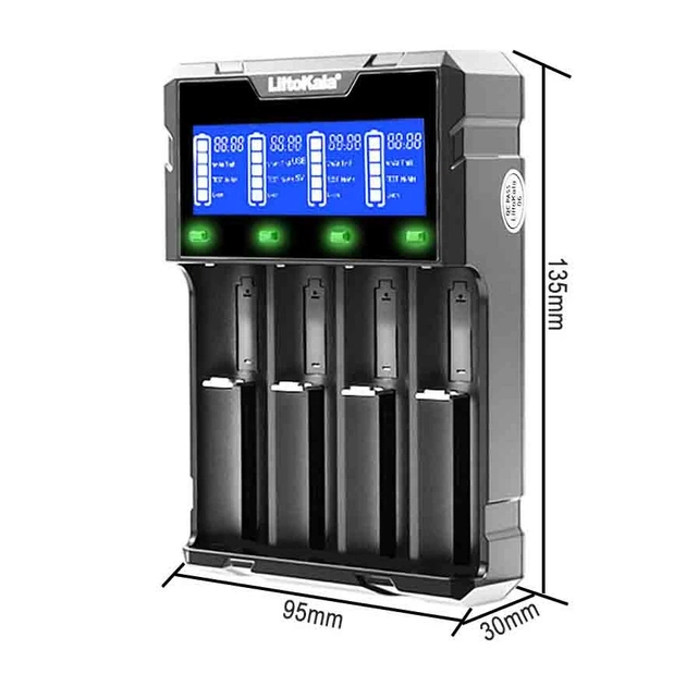 Зарядний пристрій LiitoKala Lii-K4, Power Bank, 18650, 26650, 21700, 26700, AA - Фото 3 Зарядний пристрій LiitoKala Lii-K4, Power Bank, 18650, 26650, 21700, 26700, AA - зображення 3