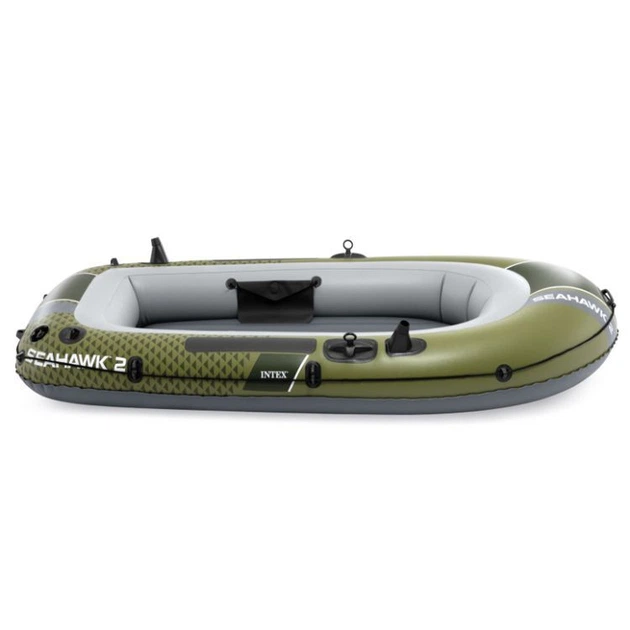 Ponton dmuchany Intex Seahawk 2 2-osobowy 236 x 114 x 41 cm Szaro-zielony 66332 (6941057430645) - obraz 3