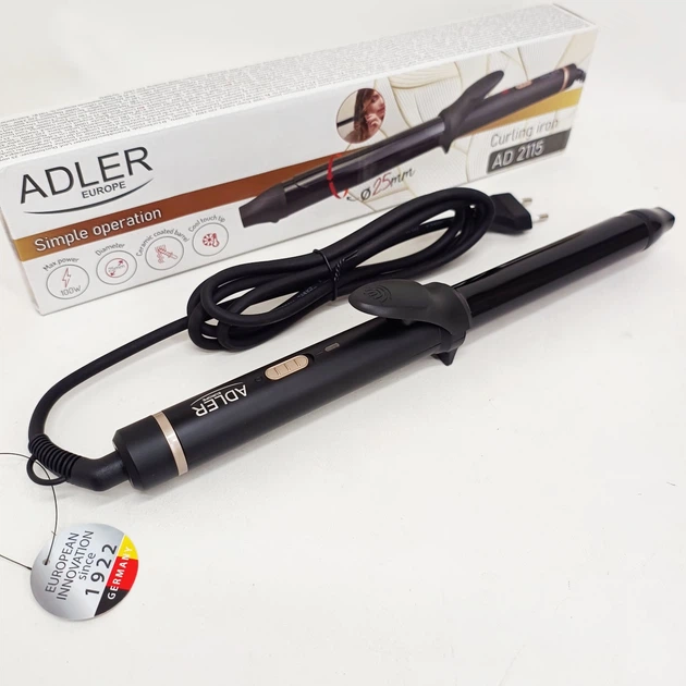 Плойка для завивки волос Adler AD 2115 Curly 100Вт с керамическим покрытием диаметр 25 мм - изображение 5