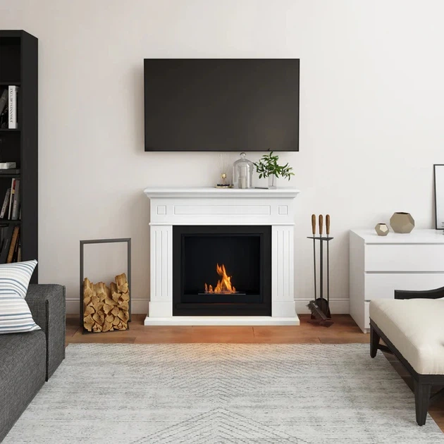 Камінокомплект Tagu LARSEN FreeFlame білий - зображення 4