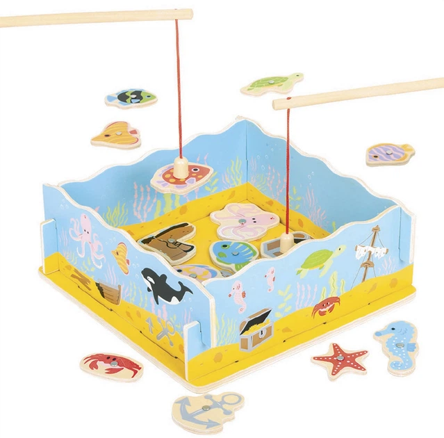 Ігровий набір Bigjigs Toys Магнітна риболовля 2999712 (691621197875) - зображення 2