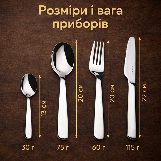 Столовые приборы SMEG Dinner Cutlery набор 4 предмета нержавеющая сталь, набор - изображение 7